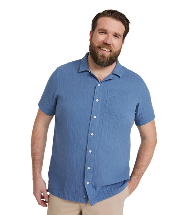 L.L.Bean 524683 Men's Cloud Gauze Short Sleeve Shirt