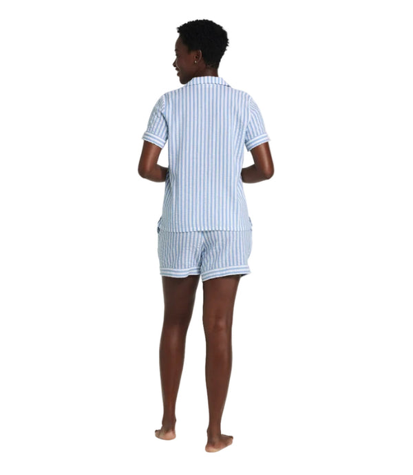 L.L.Bean 524695 Women's Seacoast Seersucker Short Pajama Set