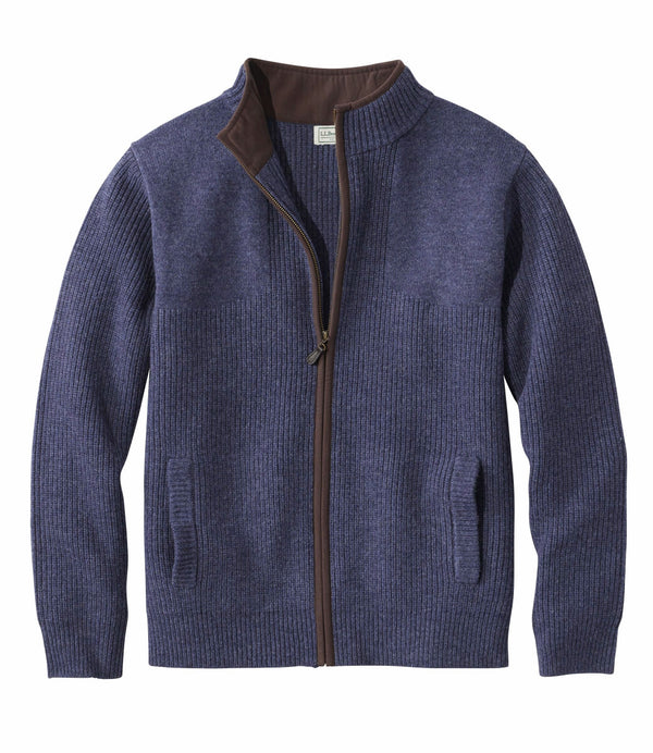 L.L.Bean 526162 Men's Waterfowl Sweater Full Zip