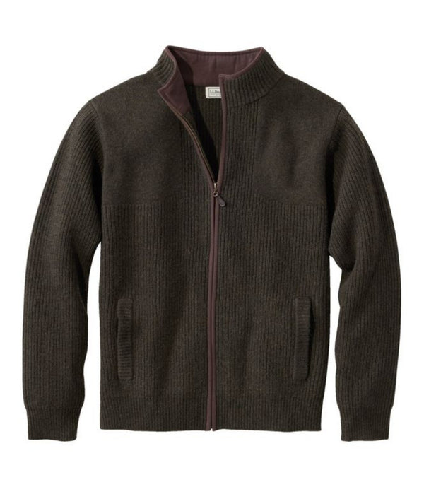 L.L.Bean 526162 Men's Waterfowl Sweater Full Zip