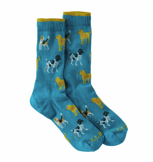 L.L.Bean 526269 Unisex Maine Motif Sock