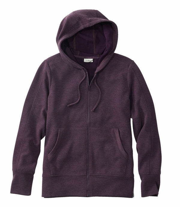 L.L.Bean 526867 Women's Mountainside Micro Waffle Full-Zip Jacket