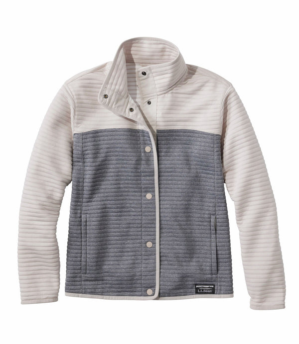 L.L.Bean 527201 Women's Airlight Snap Front Color Block Jacket