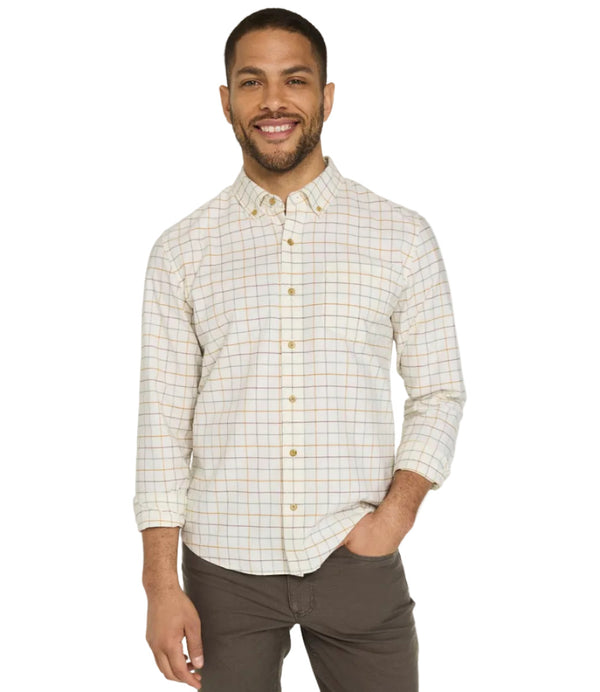 L.L.Bean 527272 Men's Sunwashed Plaid Oxford Shirt