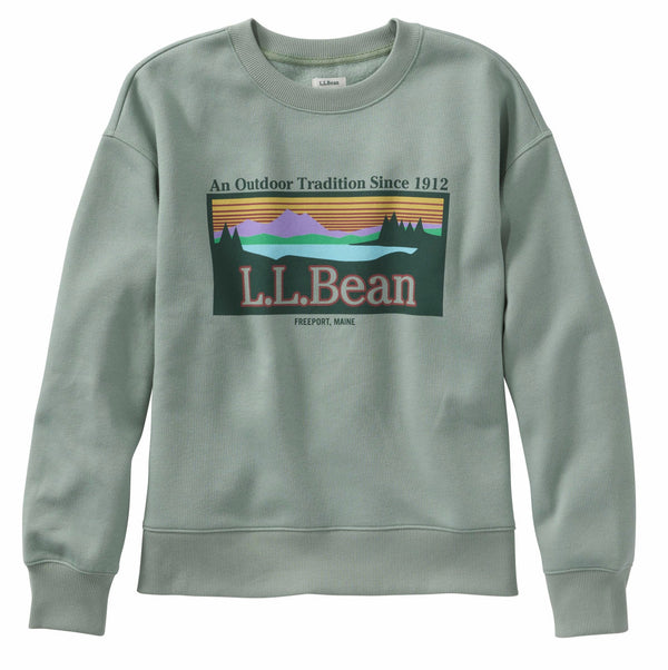 L.L.Bean 527326 Women's Essentials Logo Crewneck Sweatshirt
