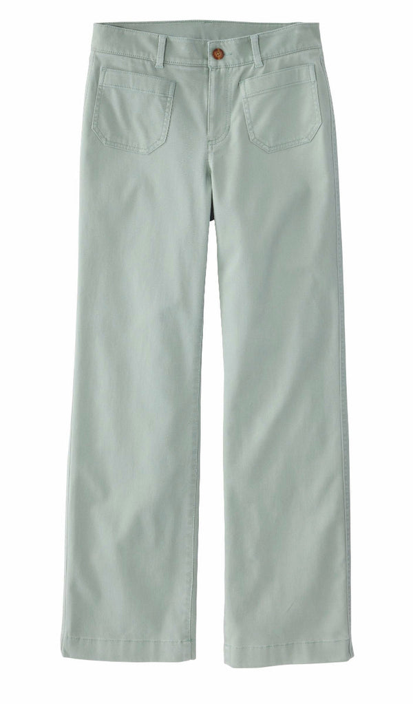 L.L.Bean 527355 Women's Mid Rise Wide Leg Patch Pocket Pant
