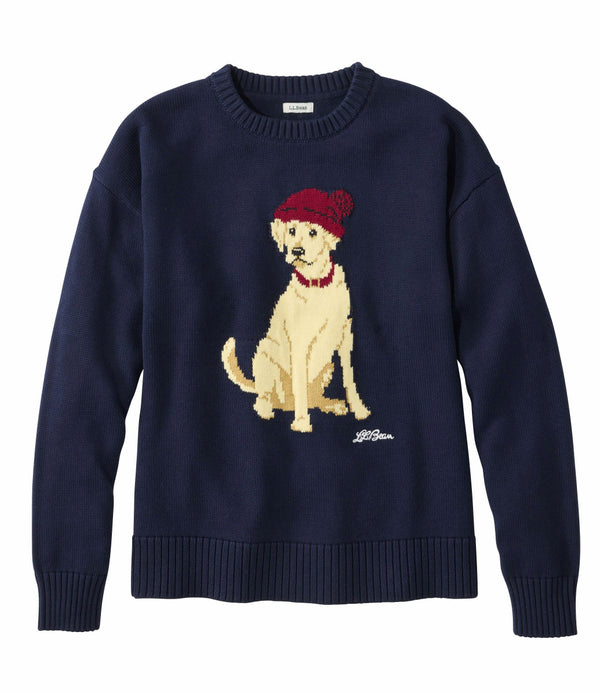 L.L.Bean 527964 Women's Original Double L Crewneck Novelty Sweater