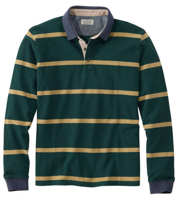 L.L.Bean 528014 Men's Casco Bay Stripe Polo