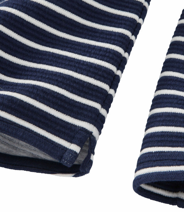 L.L.Bean 528034 Women's Lakewashed Stripe Quarter Snap