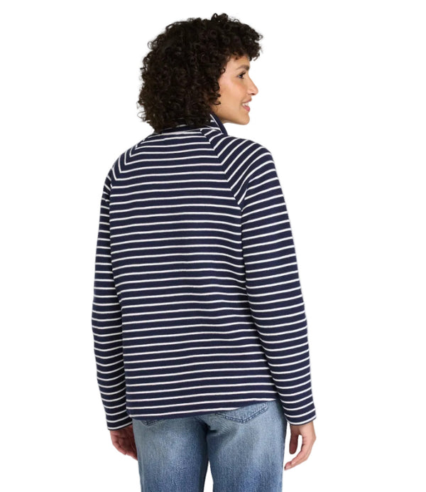 L.L.Bean 528034 Women's Lakewashed Stripe Quarter Snap