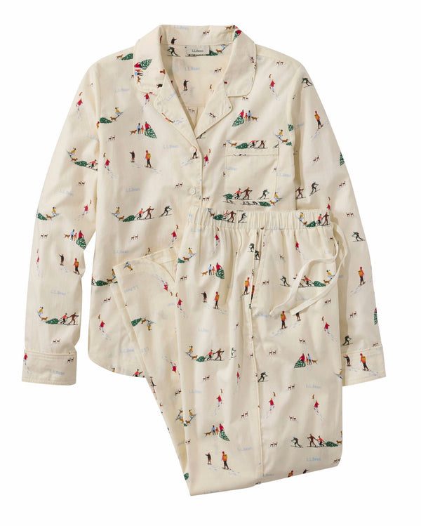 L.L.Bean 528341 Women's Poplin Pajama Set