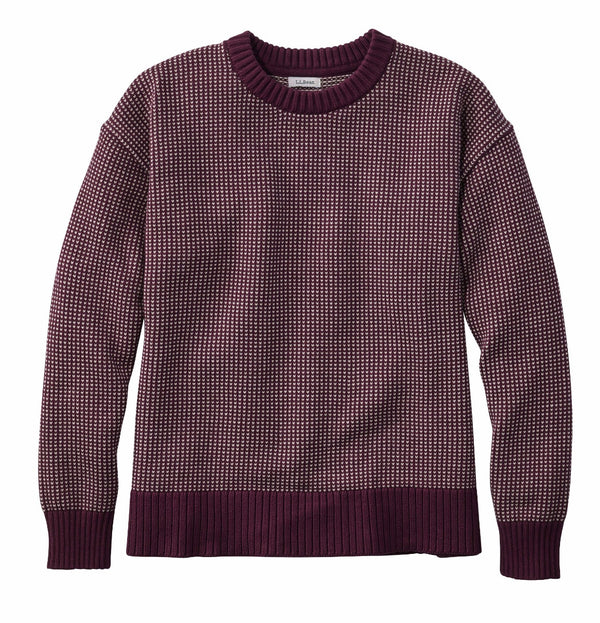 L.L.Bean 528385 Women's Original Double L Crewneck Birdseye Sweater