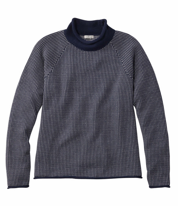 L.L.Bean 528509 Women's Original Double L Rollneck Birdseye Sweater