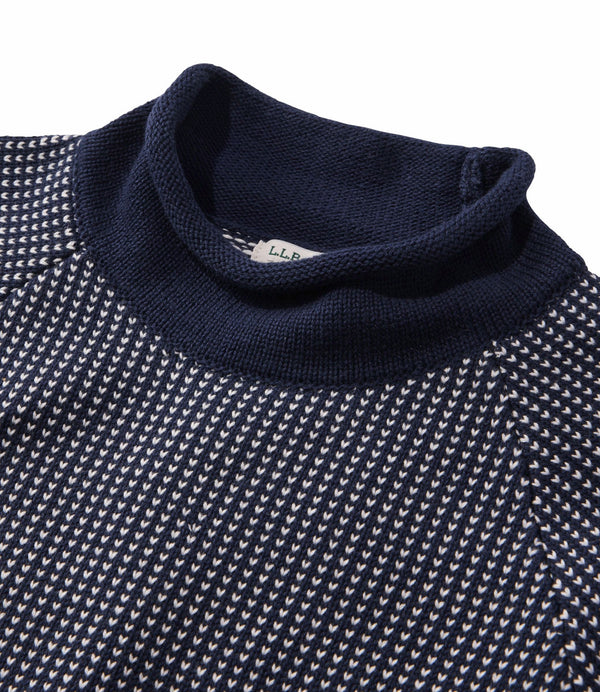 L.L.Bean 528509 Women's Original Double L Rollneck Birdseye Sweater