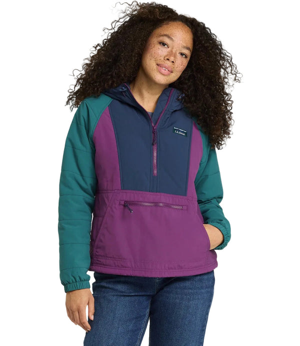 L.L.Bean 528565 Women's Mountain Classic Color Block Anorak