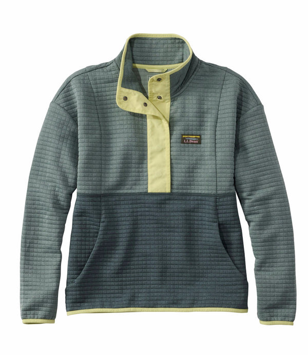 L.L.Bean 528904 Women's Airlight Grid Color Block Pullover