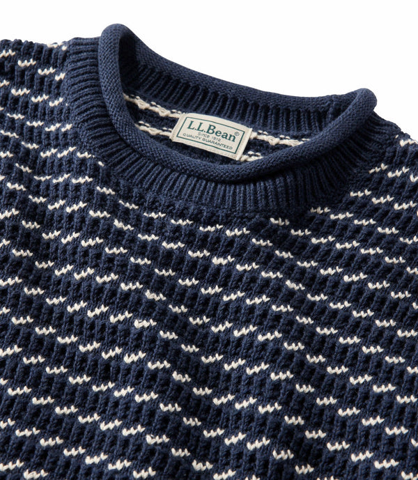 L.L.Bean 528967 Men's Waffle Birdseye Crew Sweater
