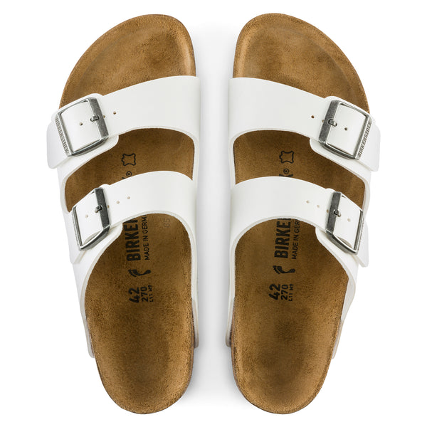Birkenstock 552681 Arizona White Birko Flor
