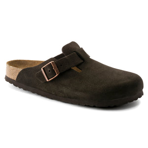 Birkenstock 560773 Boston Soft Footbed Taupe Suede-Narrow
