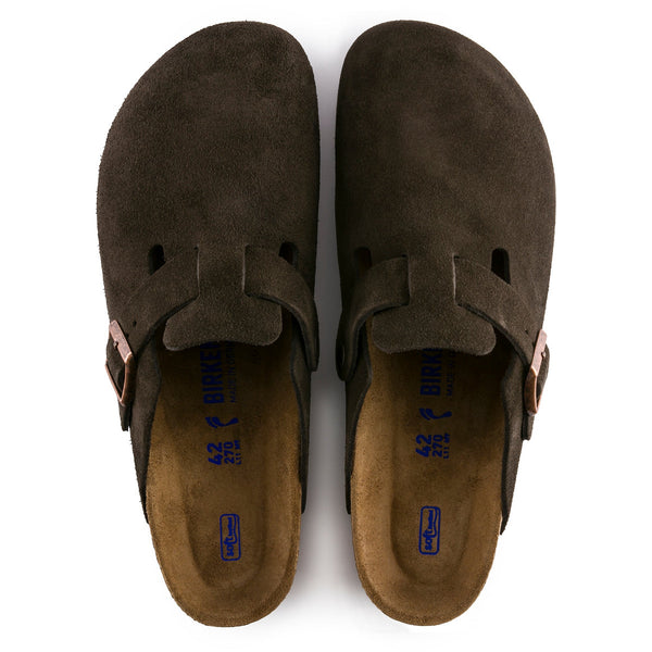 Birkenstock 660461 Boston Soft Footbed Mocha Suede