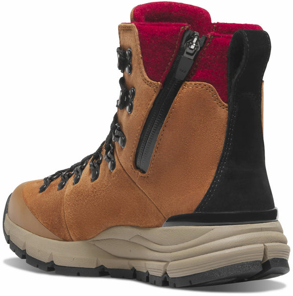 Danner 67350 Women's Arctic 600 Side Zip - Brown/Red