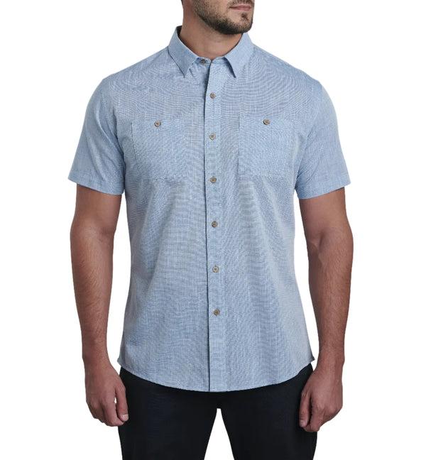 KUHL 7460T Men's Karib Short Sleeve - Horizon Blue - Tall