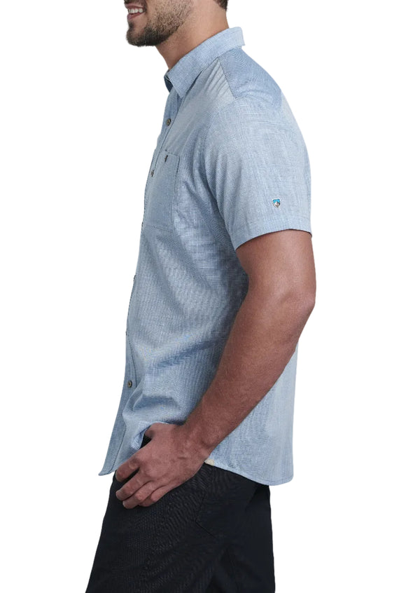 KUHL 7460T Men's Karib Short Sleeve - Horizon Blue - Tall