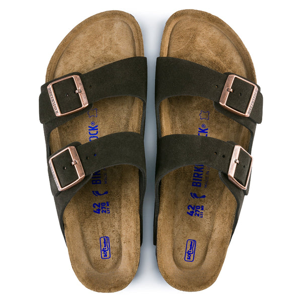 Birkenstock 951313 Arizona Soft Footbed Mocha Suede Narrow