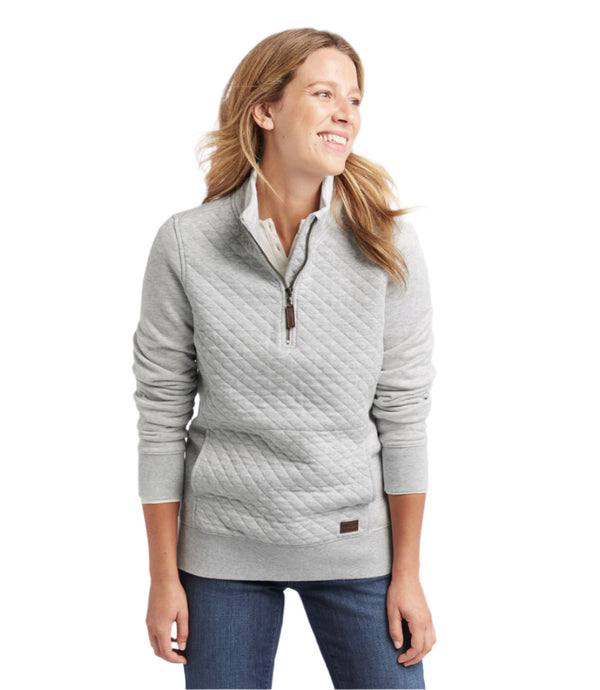 L.L.Bean 502745 Women's Quilted Quarter Zip Pullover