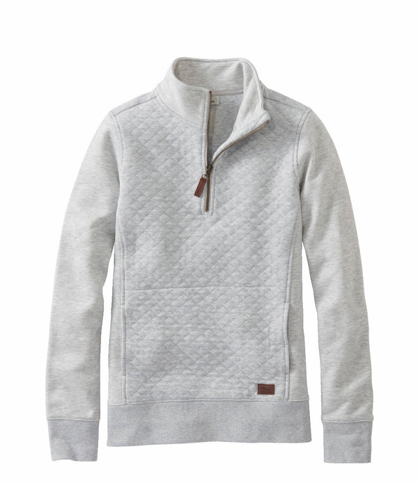 L.L.Bean 502745 Women's Quilted Quarter Zip Pullover