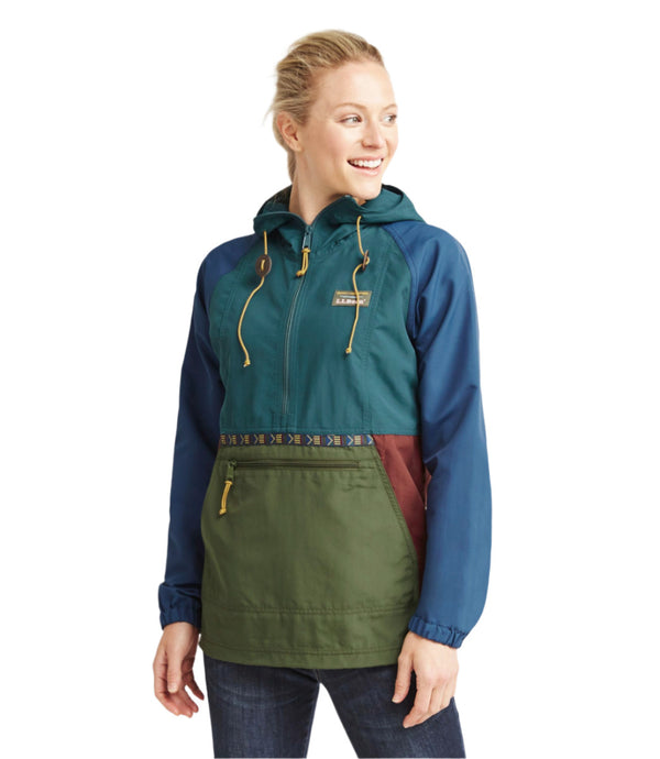 L.L.Bean 505301 Women's Mountain Classic Multi Color Anorak