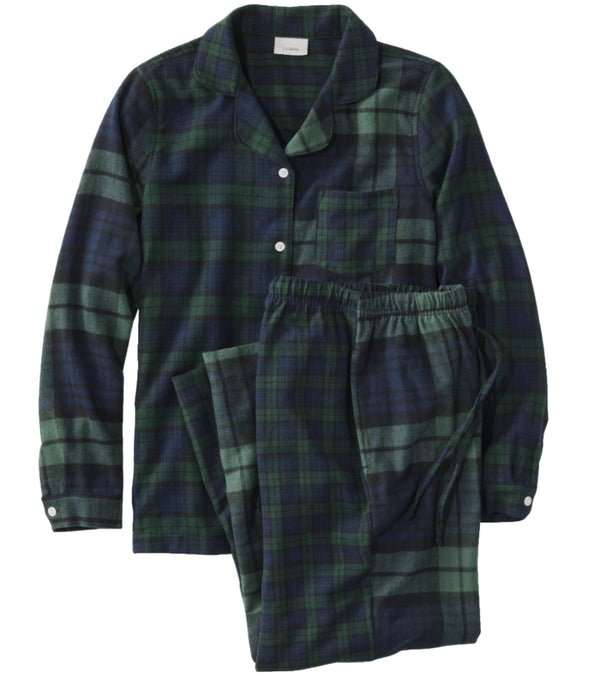 L.L.Bean 502584 Women's Scotch Plaid Flannel Pajamas