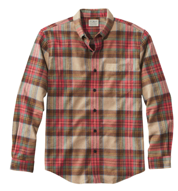 L.L.Bean 298167 Men's Scotch Plaid Flannel Shirt