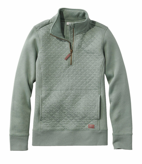 L.L.Bean 502745 Women's Quilted Quarter Zip Pullover