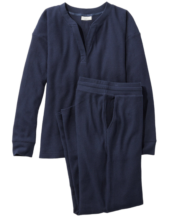 L.L.Bean 523255 Women's Lounge Waffle Set