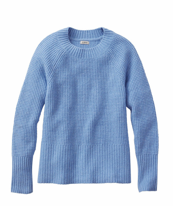 L.L.Bean 524373 Women's SuperSoft Waffle Crewneck Sweater