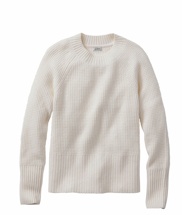 L.L.Bean 524373 Women's SuperSoft Waffle Crewneck Sweater