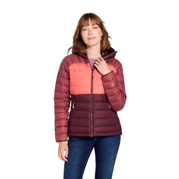 L.L.Bean 515706 Women's Bean's Colorblock Down Hooded Jacket