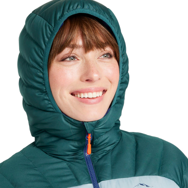 L.L.Bean 515706 Women's Bean's Colorblock Down Hooded Jacket