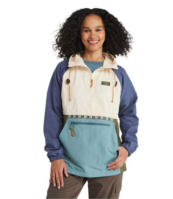 L.L.Bean 505301 Women's Mountain Classic Multi Color Anorak