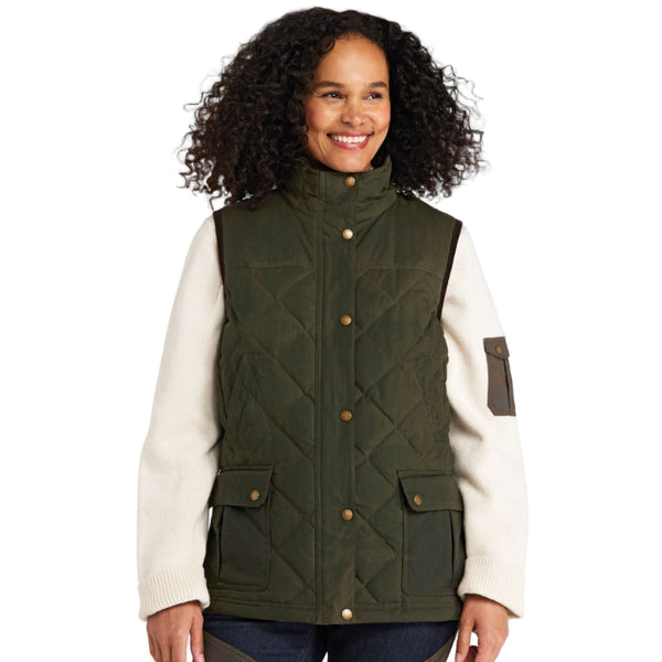 L.L.Bean 296117 Women's Upcountry Waxed Cotton Down Vest