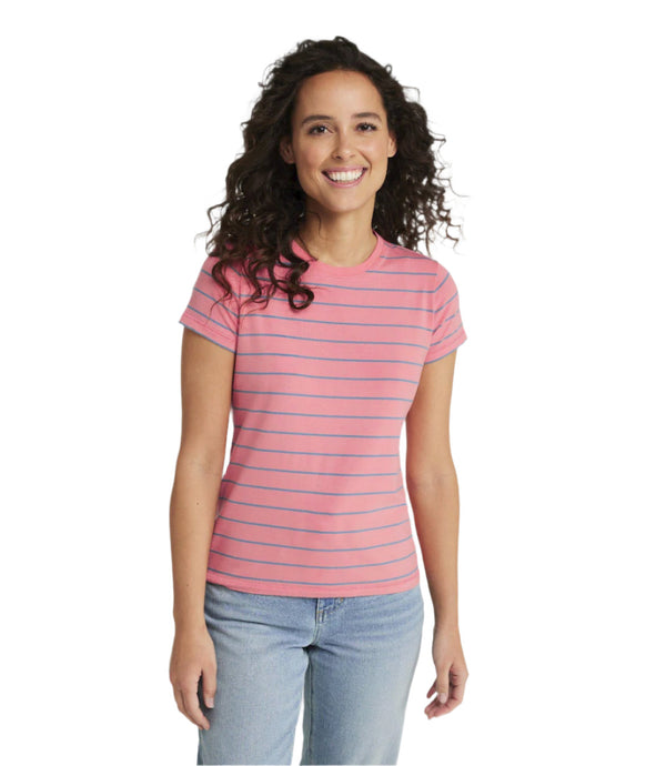 L.L.Bean 513709 Women's Supima Striped Tee