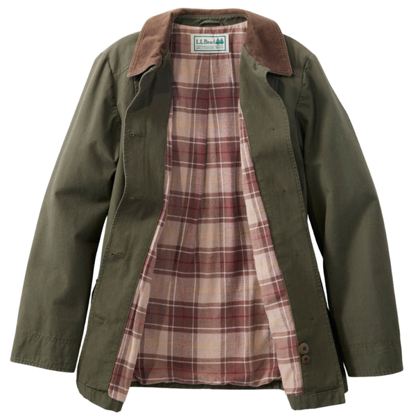 L.L.Bean 267093 Women's Flannel Lined Adirondack Barn Coat