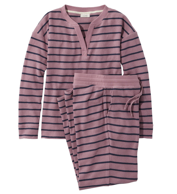 L.L.Bean 523255 Women's Lounge Waffle Set