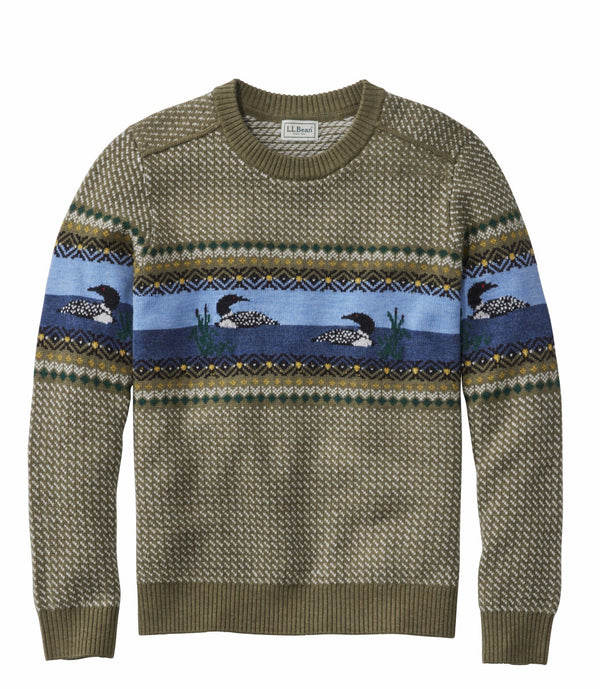 L.L.Bean 529450 Men's Merino Pattern Sweater-Tall