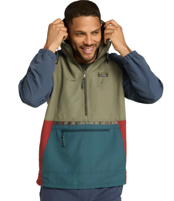 L.L.Bean 505271 Men's Mountain Classic Anorak Multi Color