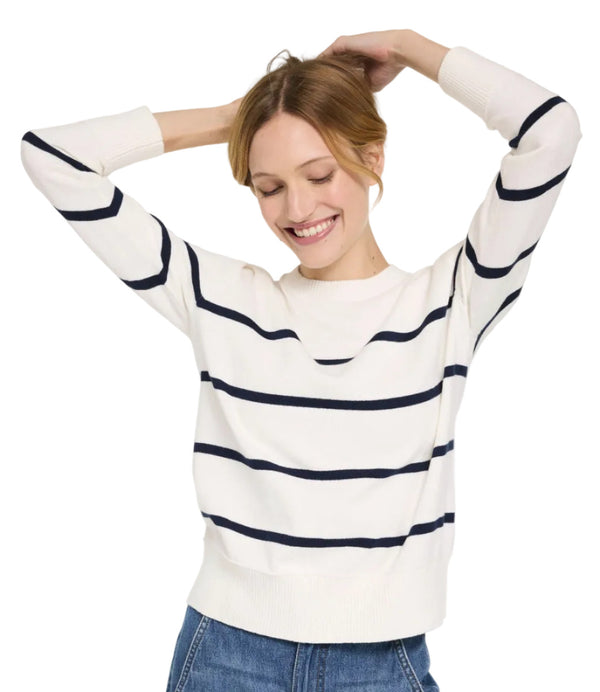 L.L.Bean 519572 Women's Cotton/Cashmere Stripe Sweater