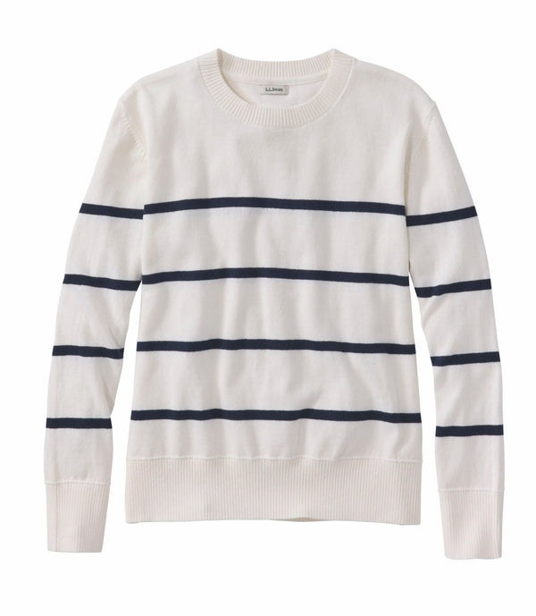 L.L.Bean 519572 Women's Cotton/Cashmere Stripe Sweater