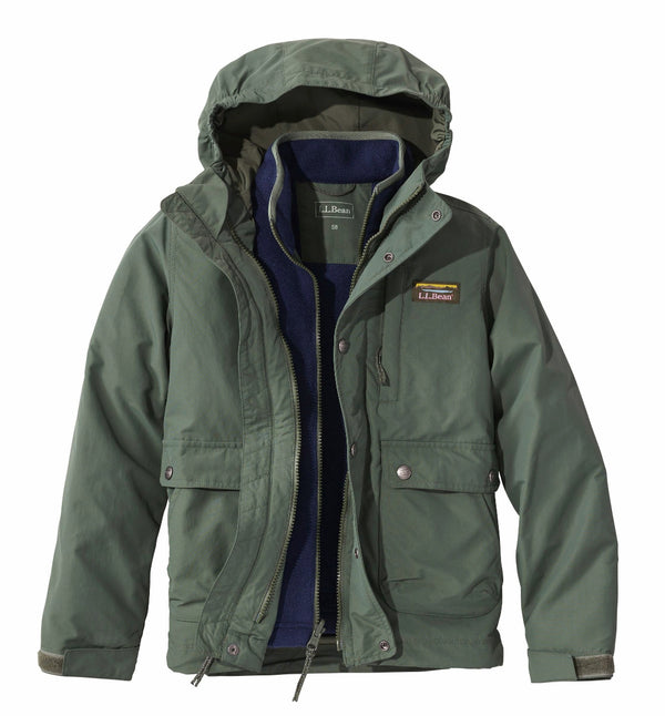 L.L.Bean 528024 Kids' Mountain Classic 3-in-1 Fleece Jacket