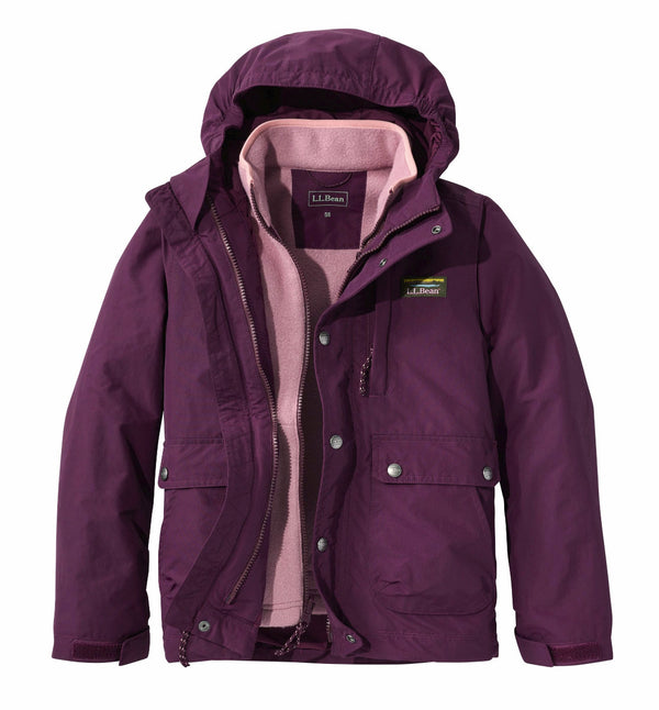 L.L.Bean 528024 Kids' Mountain Classic 3-in-1 Fleece Jacket